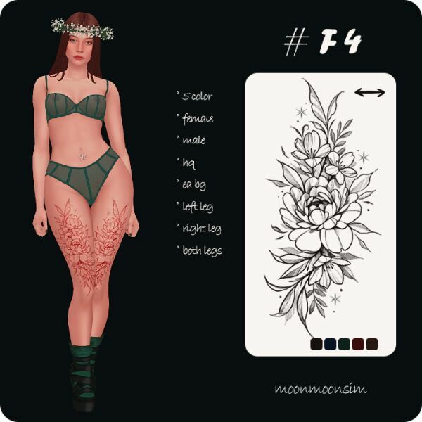 #F4_Tattoo 1 #F4_Tattoo Sims 4 CC