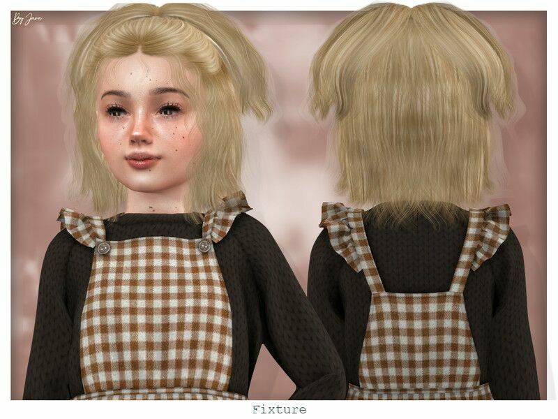 Fixture (Child Hairstyle) By Javasims 1 Fixture (Child Hairstyle) By Javasims Sims 4 CC