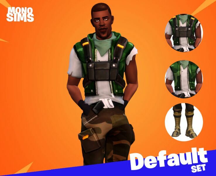 Fortnite Default SET 2 sims 4 cc fortnite default set 3