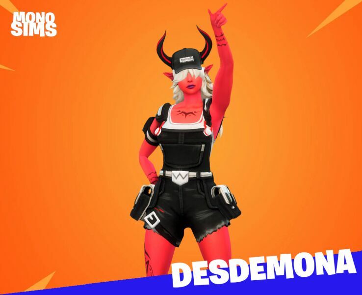 [Fortnite]Desdemona Sims By Monosims Sims 4 CC