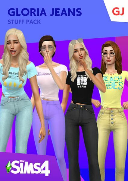 Gloria Jeans Stuff Pack (T-Shirts) (Updated) By Thealincesims 2 sims 4 cc gloria jeans stuff pack t shirts updated by thealincesims 2