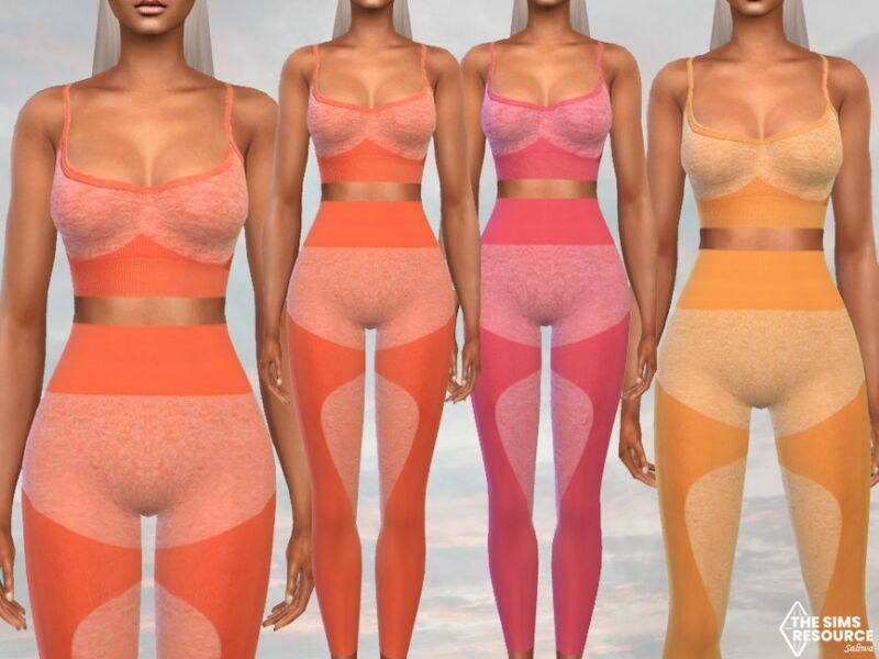 GYM Fitness Outfit By Saliwa 1 GYM Fitness Outfit By Saliwa Sims 4 CC