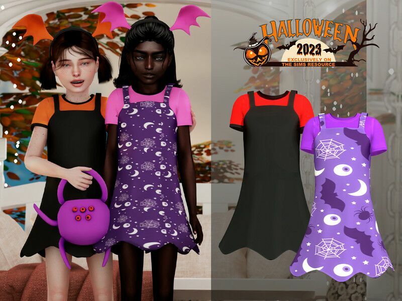 Halloween Dress 2023 By Couquett 1 Halloween Dress 2023 By Couquett Sims 4 CC