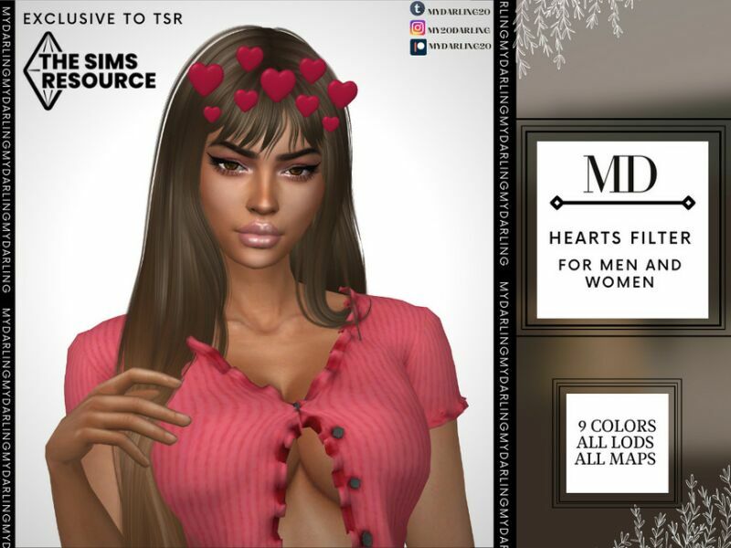 Hearts Filter Adult By Mydarling20 1 Hearts Filter Adult By Mydarling20 Sims 4 CC
