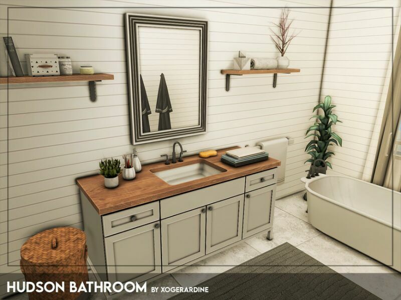 Hudson Bathroom (TSR Only CC) By Xogerardine 1 Hudson Bathroom (TSR Only CC) By Xogerardine Sims 4 CC