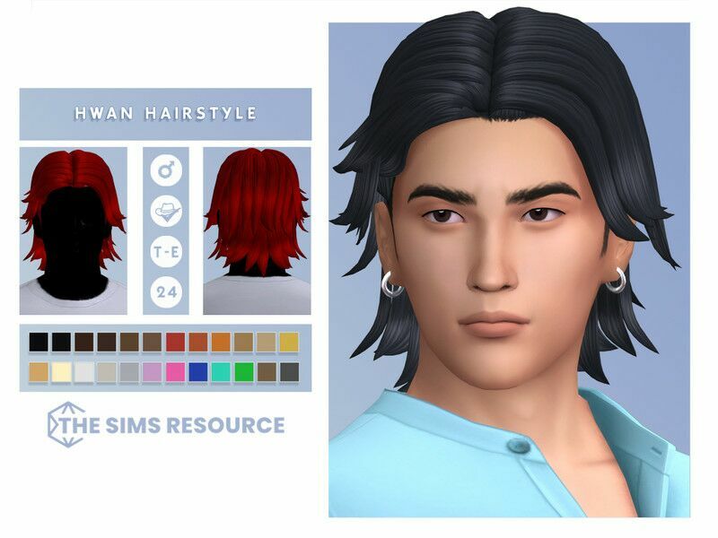 Hwan Hairstyle By Oranostr 1 Hwan Hairstyle By Oranostr Sims 4 CC