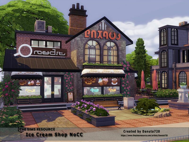 ICE Cream Shop By Danuta720 7 sims 4 cc ice cream shop by danuta720 2