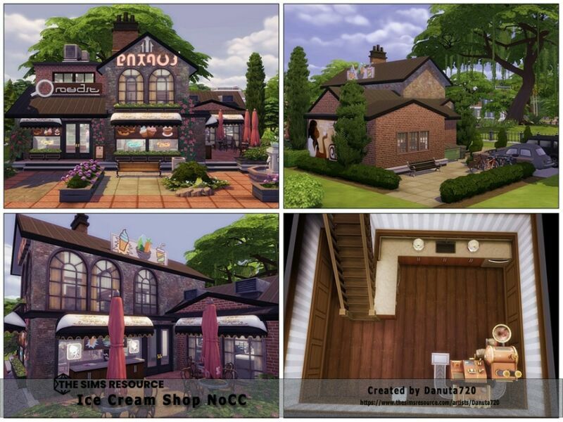 ICE Cream Shop By Danuta720 6 sims 4 cc ice cream shop by danuta720 3