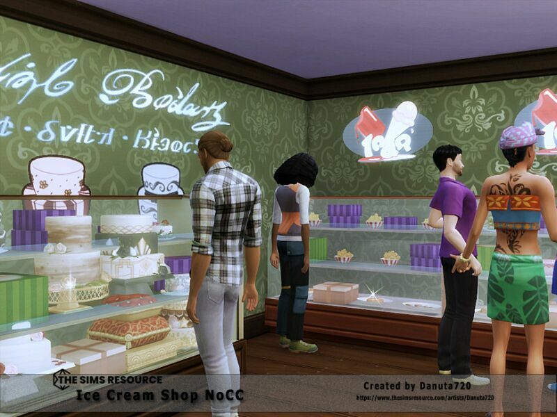 ICE Cream Shop By Danuta720 3 sims 4 cc ice cream shop by danuta720 6