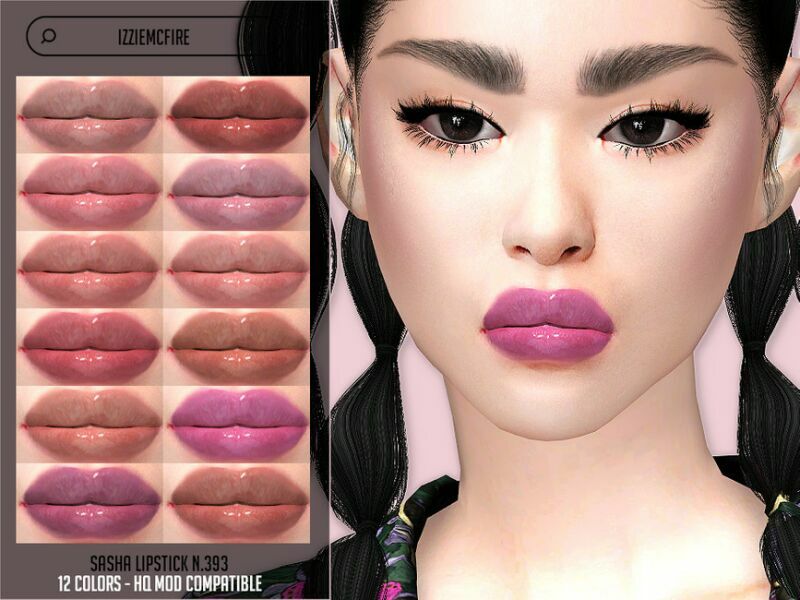 IMF Sasha Lipstick N.393 By Izziemcfire 1 IMF Sasha Lipstick N.393 By Izziemcfire Sims 4 CC