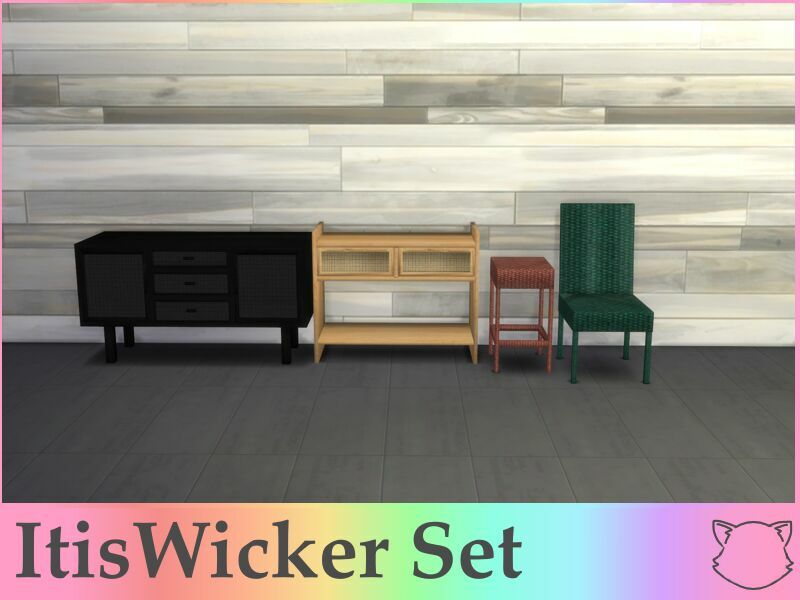 Itiswicker SET – Wicker Furniture By Itiscats 2 sims 4 cc itiswicker set wicker furniture by itiscats 4