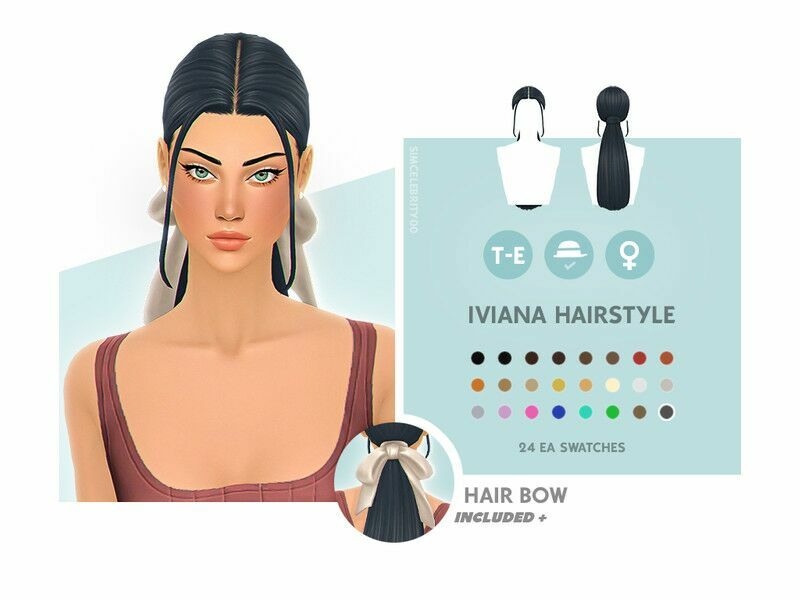 Iviana Hairstyle SET By Simcelebrity00 1 Iviana Hairstyle SET By Simcelebrity00 Sims 4 CC