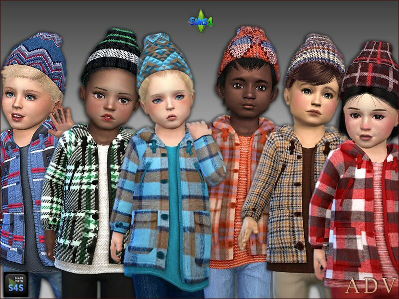 Jackets And Hats For Toddlers 1 Jackets And Hats For Toddlers Sims 4 CC