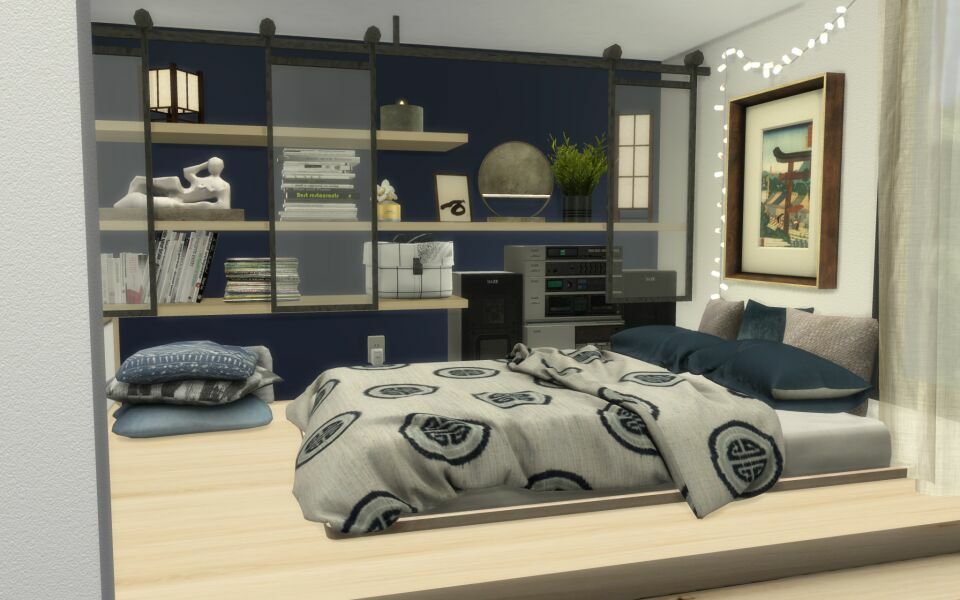 Japanese Apartment CC Build 7 sims 4 cc japanese apartment cc build 6