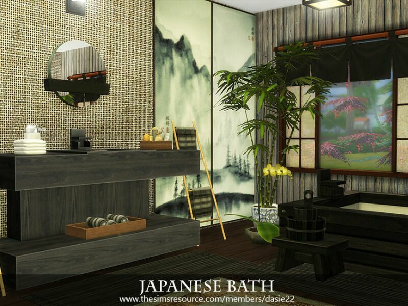 Japanese Bath By Dasie2 1 Japanese Bath By Dasie2 Sims 4 CC
