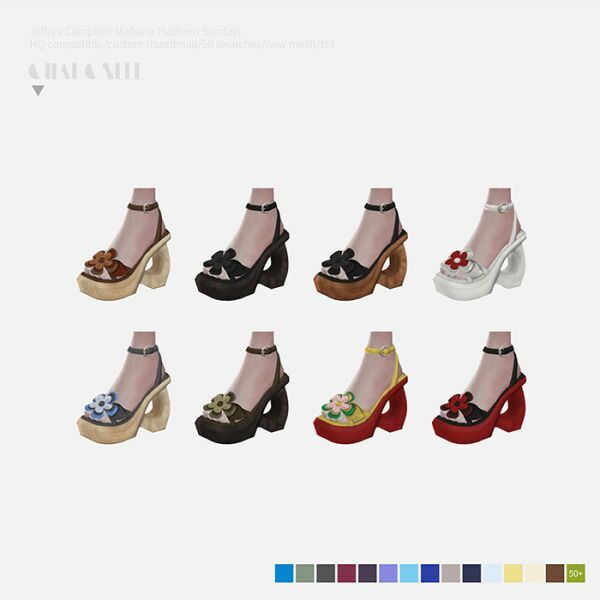 Jeffrey Campbell Mahana Platform Sandals By Charonlee 2 sims 4 cc jeffrey campbell mahana platform sandals by charonlee 3