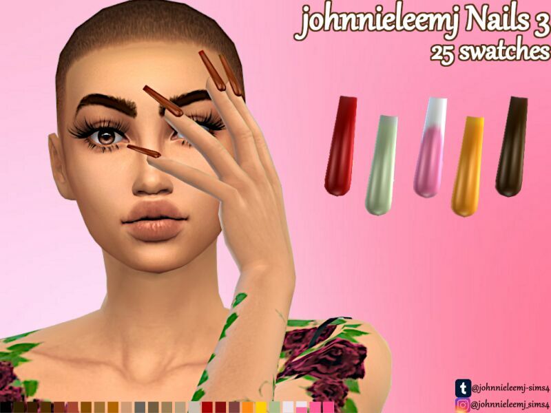 Johnnieleemj Nails 3 By Johnnieleemj 2 sims 4 cc johnnieleemj nails 3 by johnnieleemj 2