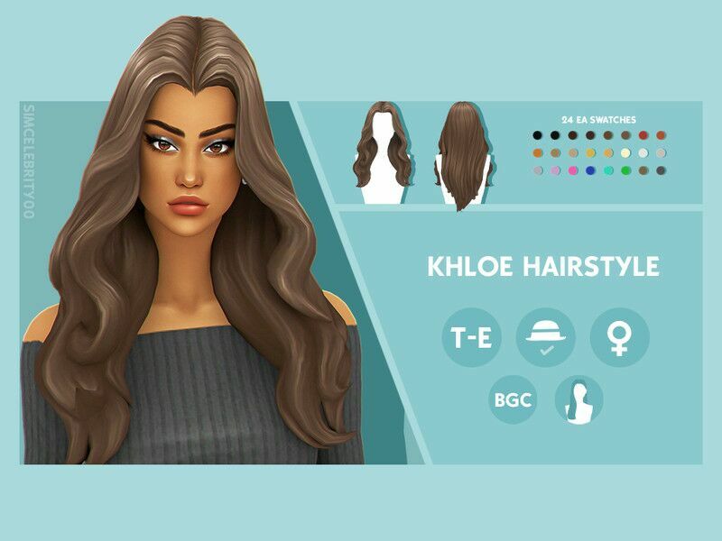 Khloe Hairstyle By Simcelebrity00 1 Khloe Hairstyle By Simcelebrity00 Sims 4 CC