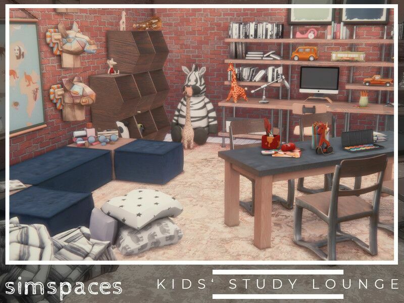 ‘Kids’ Study Lounge 1 ‘Kids’ Study Lounge Sims 4 CC