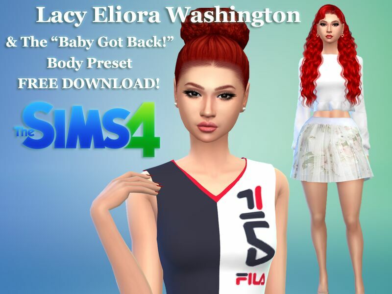 Lacy Washington & The Baby GOT Back Body Preset Free Download By VTK 1 Lacy Washington & The Baby GOT Back Body Preset Free Download By VTK Sims 4 CC