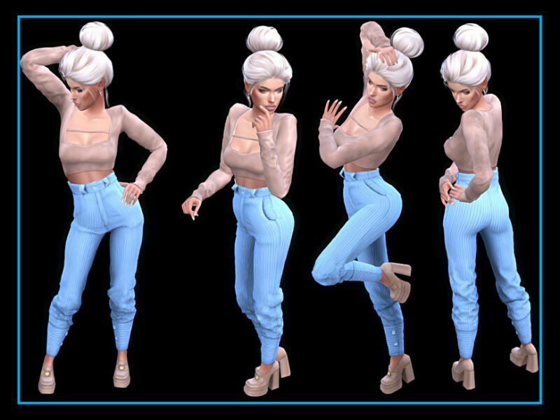Leather Crop TOP With Long Sleeves By Nadiafabulousflow 2 sims 4 cc leather crop top with long sleeves by nadiafabulousflow 2