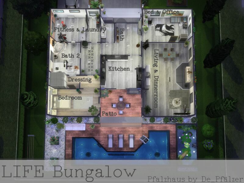 Life Bungalow 3 sims 4 cc life bungalow 10