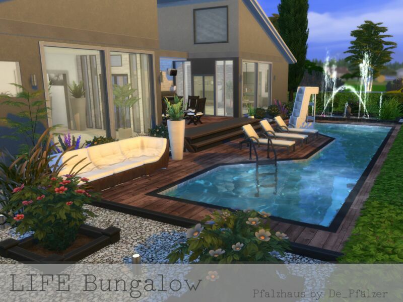 Life Bungalow 11 sims 4 cc life bungalow 2
