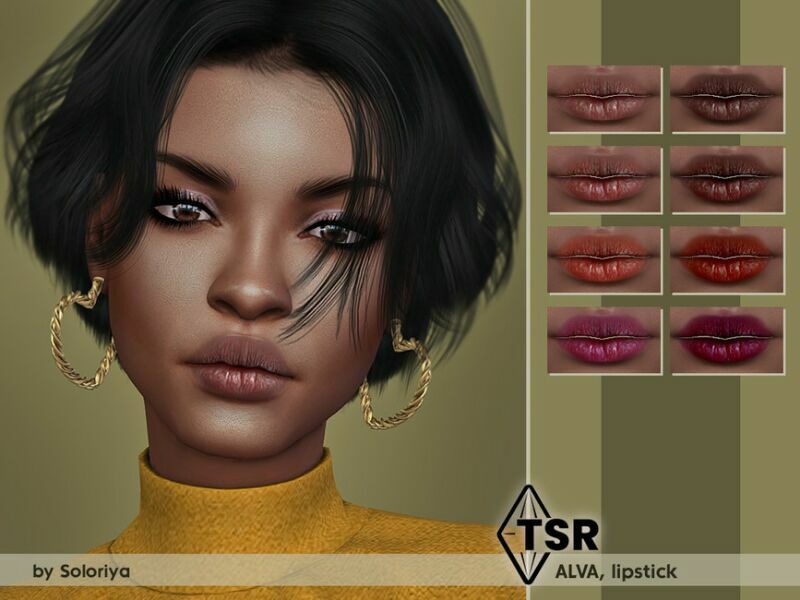 Lipstick Alva By Soloriya 1 Lipstick Alva By Soloriya Sims 4 CC