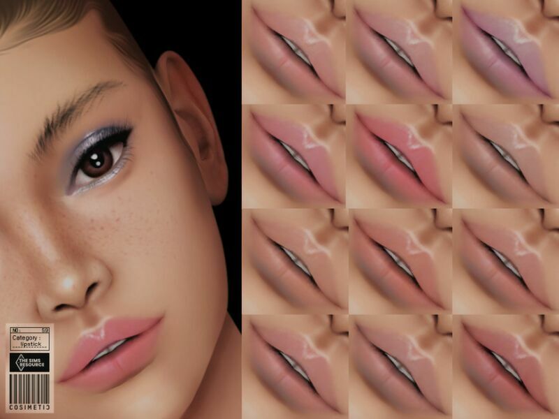 Lipstick | N59 By Cosimetic 1 Lipstick | N59 By Cosimetic Sims 4 CC