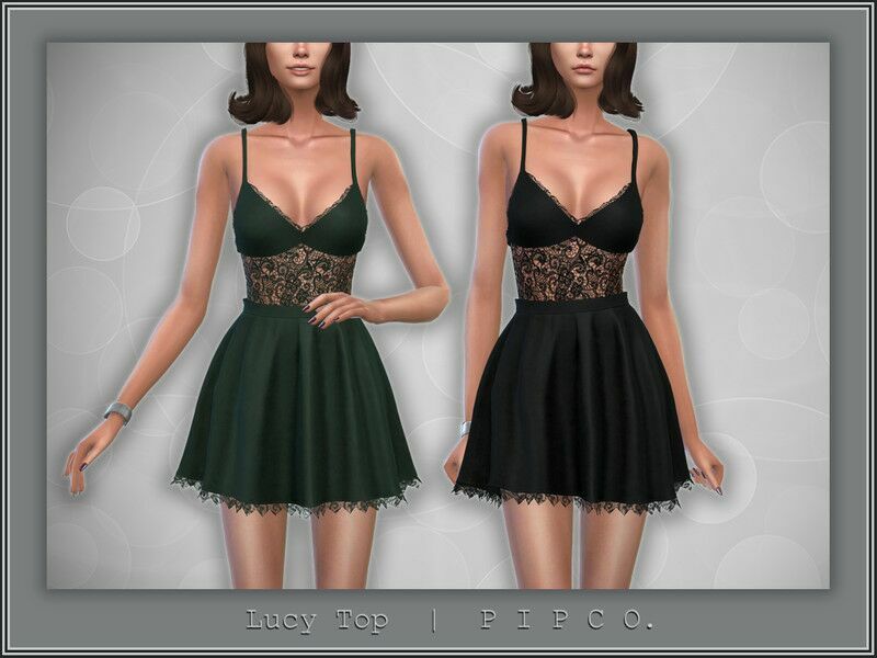 Lucy TOP. By Pipco 1 Lucy TOP. By Pipco Sims 4 CC