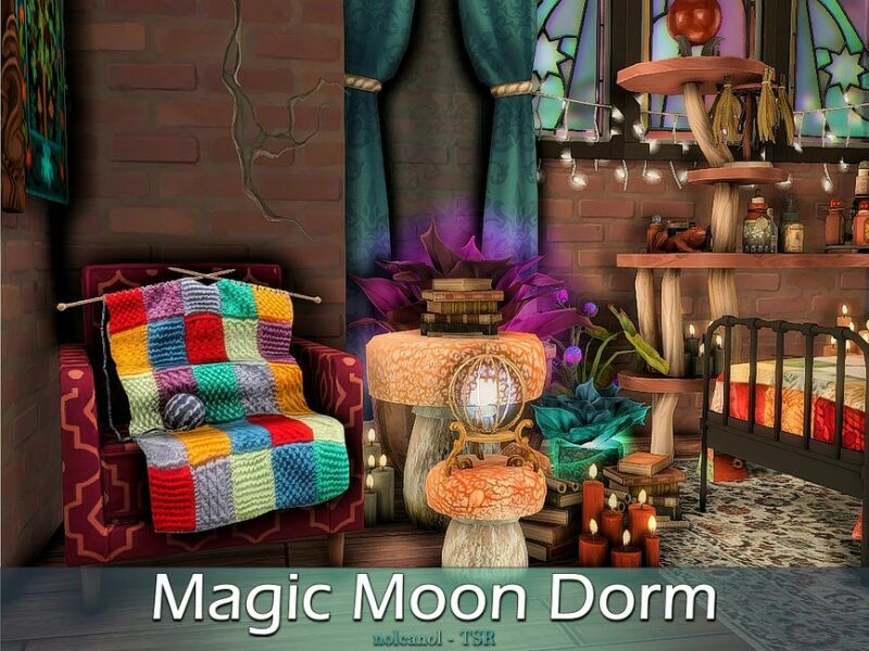Magic Moon Dorm / TSR CC Only By Nolcanol 7 sims 4 cc magic moon dorm tsr cc only by nolcanol 2