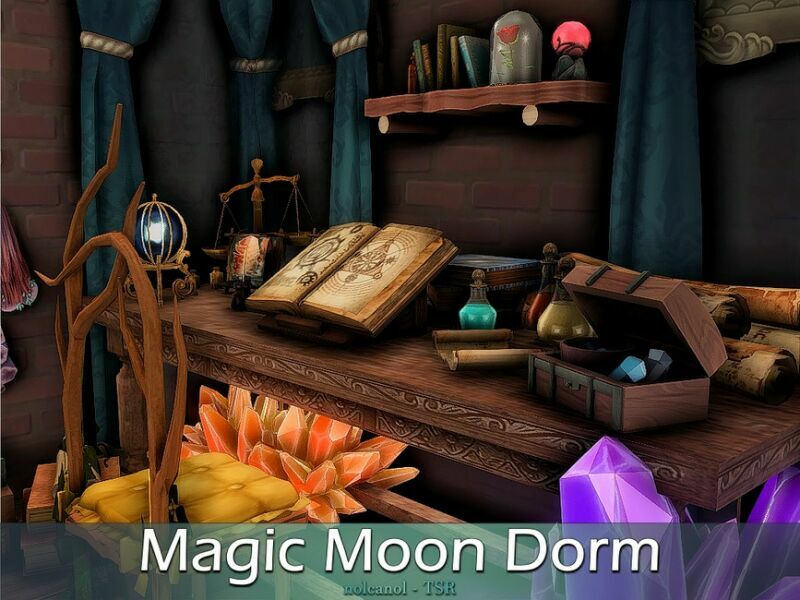 Magic Moon Dorm / TSR CC Only By Nolcanol 2 sims 4 cc magic moon dorm tsr cc only by nolcanol 7