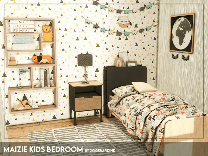 Maizie Kids Bedroom By Xogerardine 1 Maizie Kids Bedroom By Xogerardine Sims 4 CC