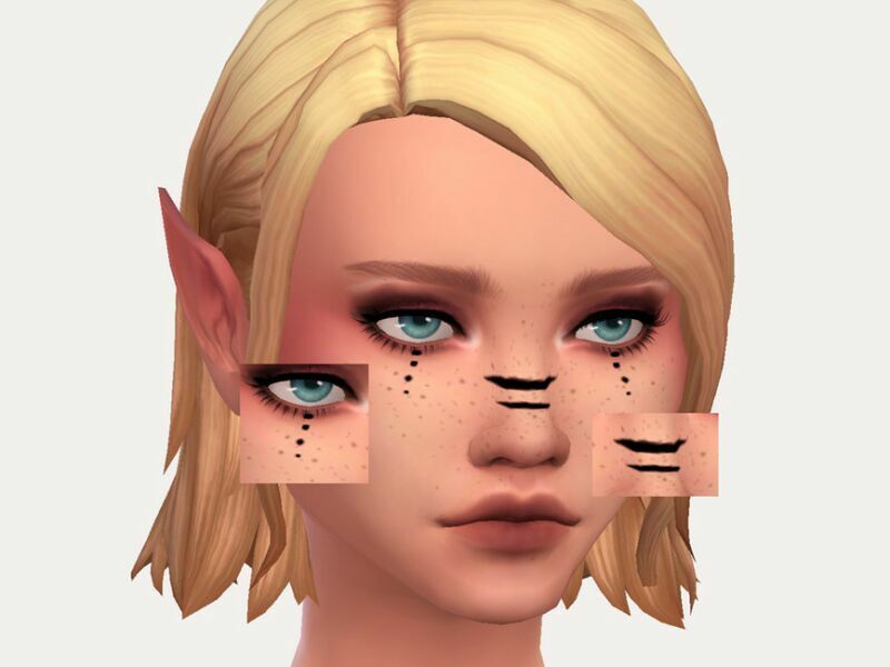 Makeup Details Facepaint 1 By Sagittariah 1 Makeup Details Facepaint 1 By Sagittariah Sims 4 CC