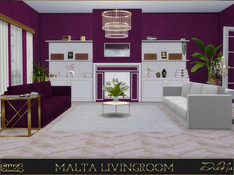 Malta Livingroom By Dianasims Sims 4 CC