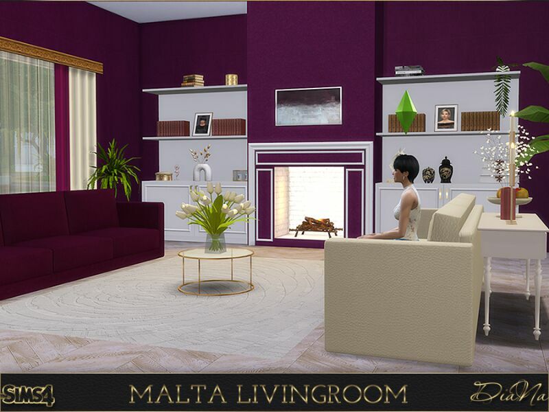 sims 4 cc malta livingroom by dianasims 2