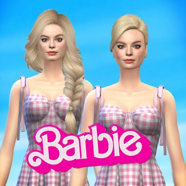 Margot Robbie AS Barbie In Sims 4 1 Margot Robbie AS Barbie In Sims 4 Sims 4 CC