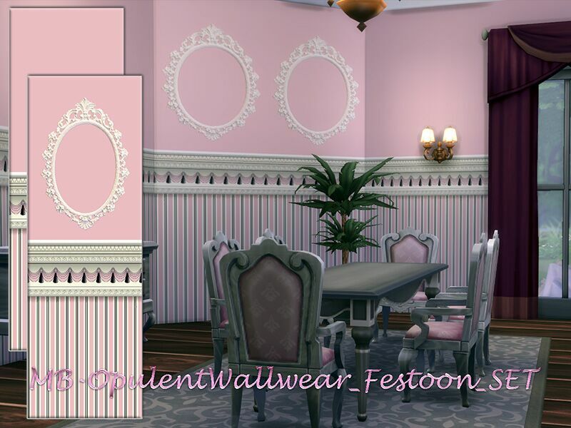 Mb-Opulentwallwear_Festoon_Set By Matomibotaki 1 Mb-Opulentwallwear_Festoon_Set By Matomibotaki Sims 4 CC
