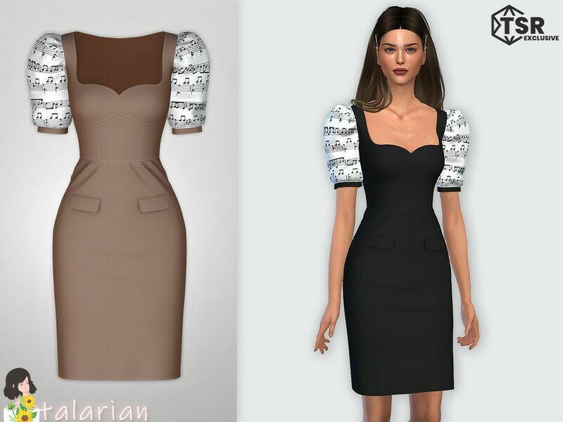 Melody Dress By Talarian 1 Melody Dress By Talarian Sims 4 CC