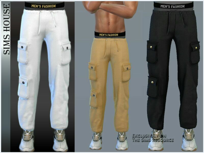 Men’s Pants With Pockets / Athletic 1 Men’s Pants With Pockets / Athletic Sims 4 CC