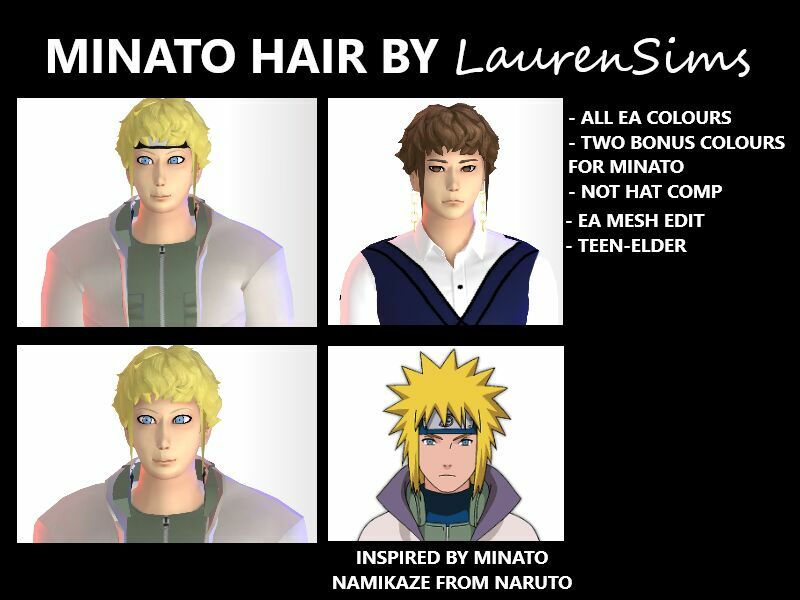 “Minato” Hair By Laurensims 1 “Minato” Hair By Laurensims Sims 4 CC