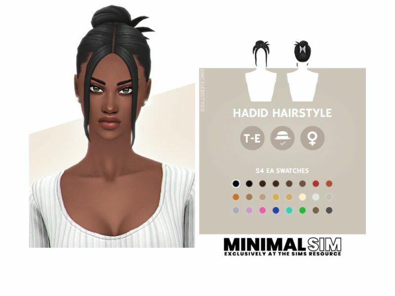 Minimal SIM – Hadid Hairstyle By Simcelebrity00 1 Minimal SIM – Hadid Hairstyle By Simcelebrity00 Sims 4 CC