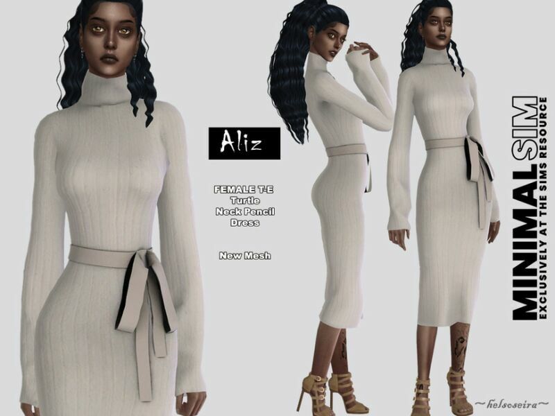 Minimalsim – Aliz – Outfit By Helsoseira 1 Minimalsim – Aliz – Outfit By Helsoseira Sims 4 CC
