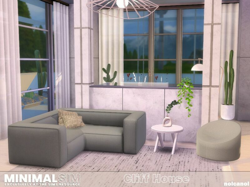 Minimalsim Cliff House / TSR CC Only By Nolcanol 5 sims 4 cc minimalsim cliff house tsr cc only by nolcanol 4