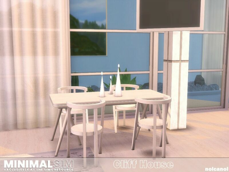Minimalsim Cliff House / TSR CC Only By Nolcanol 4 sims 4 cc minimalsim cliff house tsr cc only by nolcanol 5