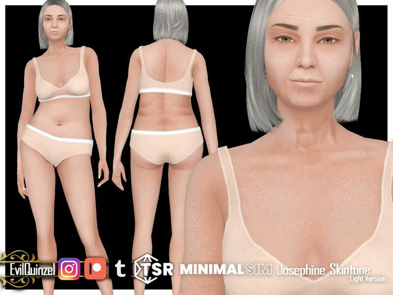 Minimalsim Josephine Skin Light Version 1 Minimalsim Josephine Skin Light Version Sims 4 CC