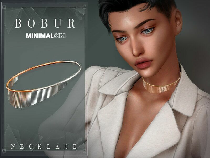 Minimalsim V-Shaped Necklace By Bobur3 1 Minimalsim V-Shaped Necklace By Bobur3 Sims 4 CC