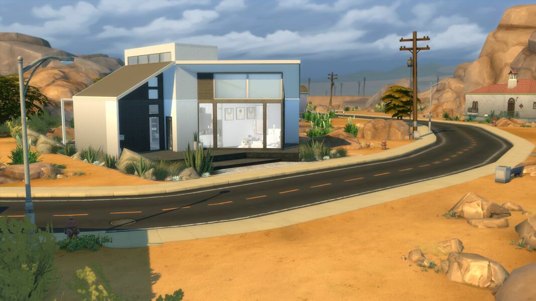 Modern Desert Home 1 Modern Desert Home Sims 4 CC