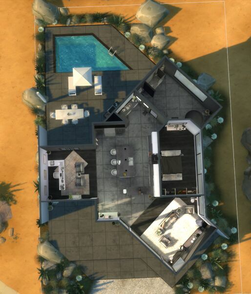 Modern Desert Home 2 sims 4 cc modern desert home 4