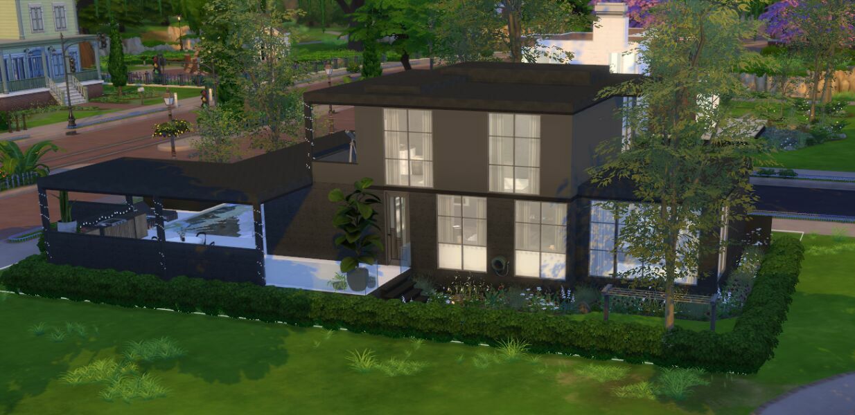 Modern Family Home 5 sims 4 cc modern family home 2